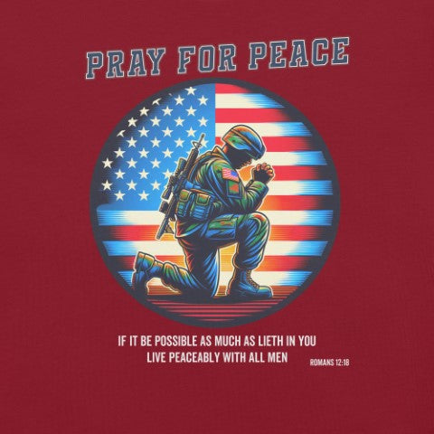 Pray for Peace Christian Bible Verse T-Shirt
